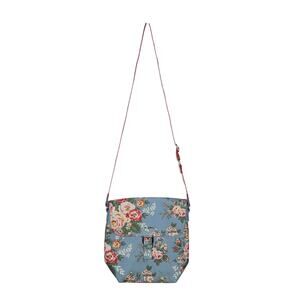 Cath Kidston Blue Candy Flowers Oilcloth Buckle Crossbody Messenger Bag READ